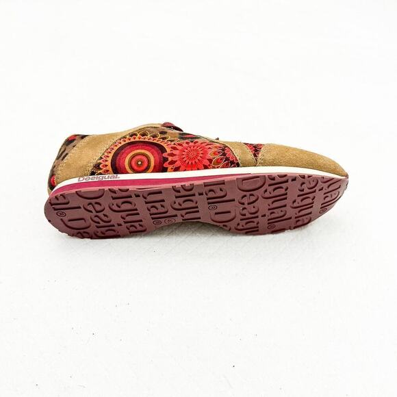 Desigual Leopard Patterned Trainer Sneakers 4KS104 Size 9 - Picture 5 of 7